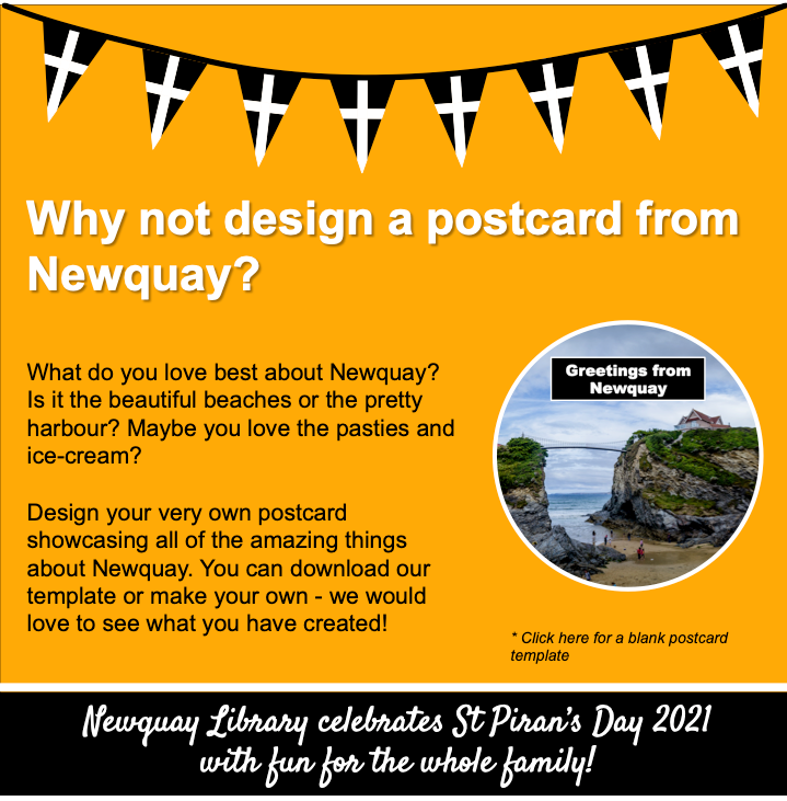 Newquay Library - Design a Postcard