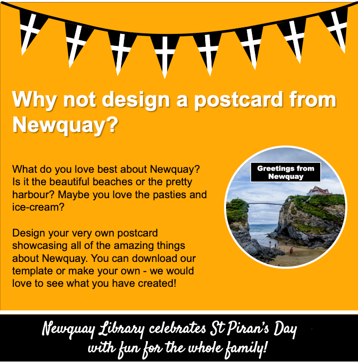 Newquay Library - Design a Postcard