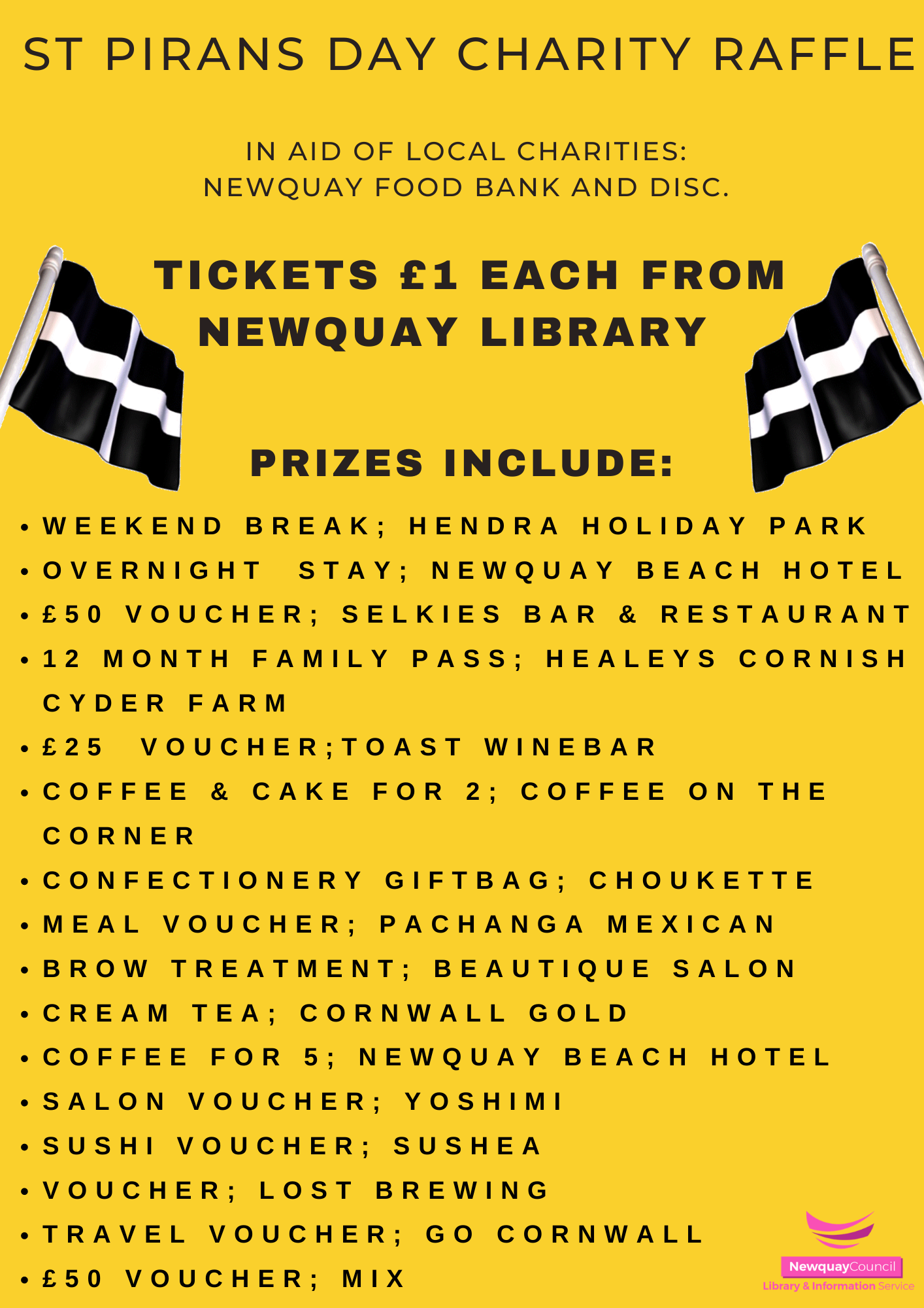 Newquay Library - Raffle