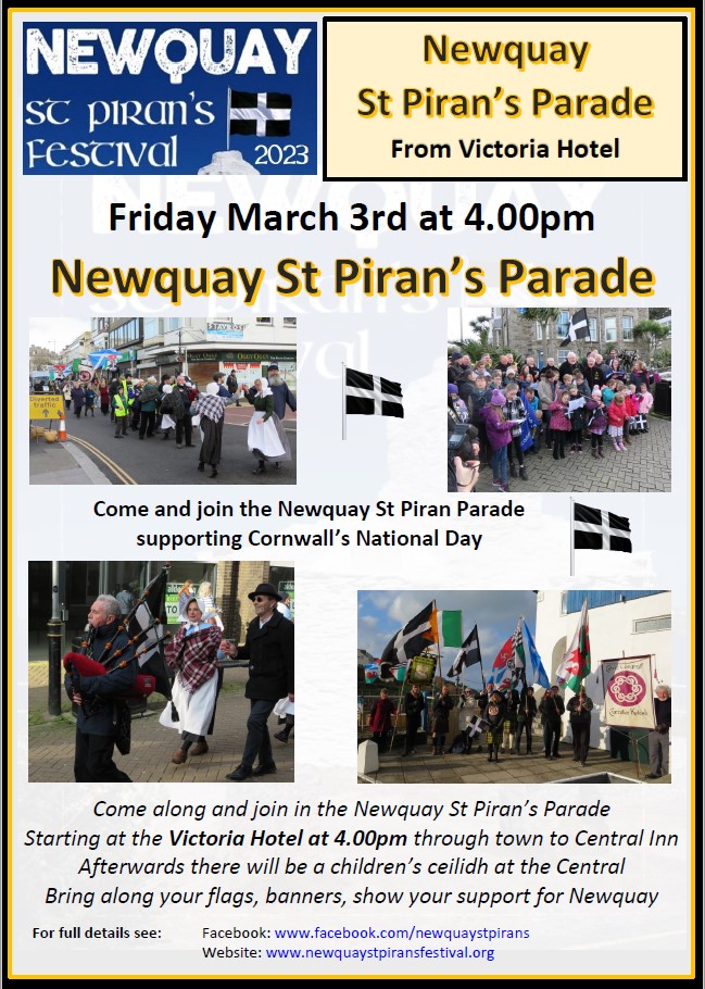 Newquay St Piran's Parade Poster
