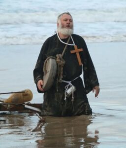 St Piran arrives in Cornwall