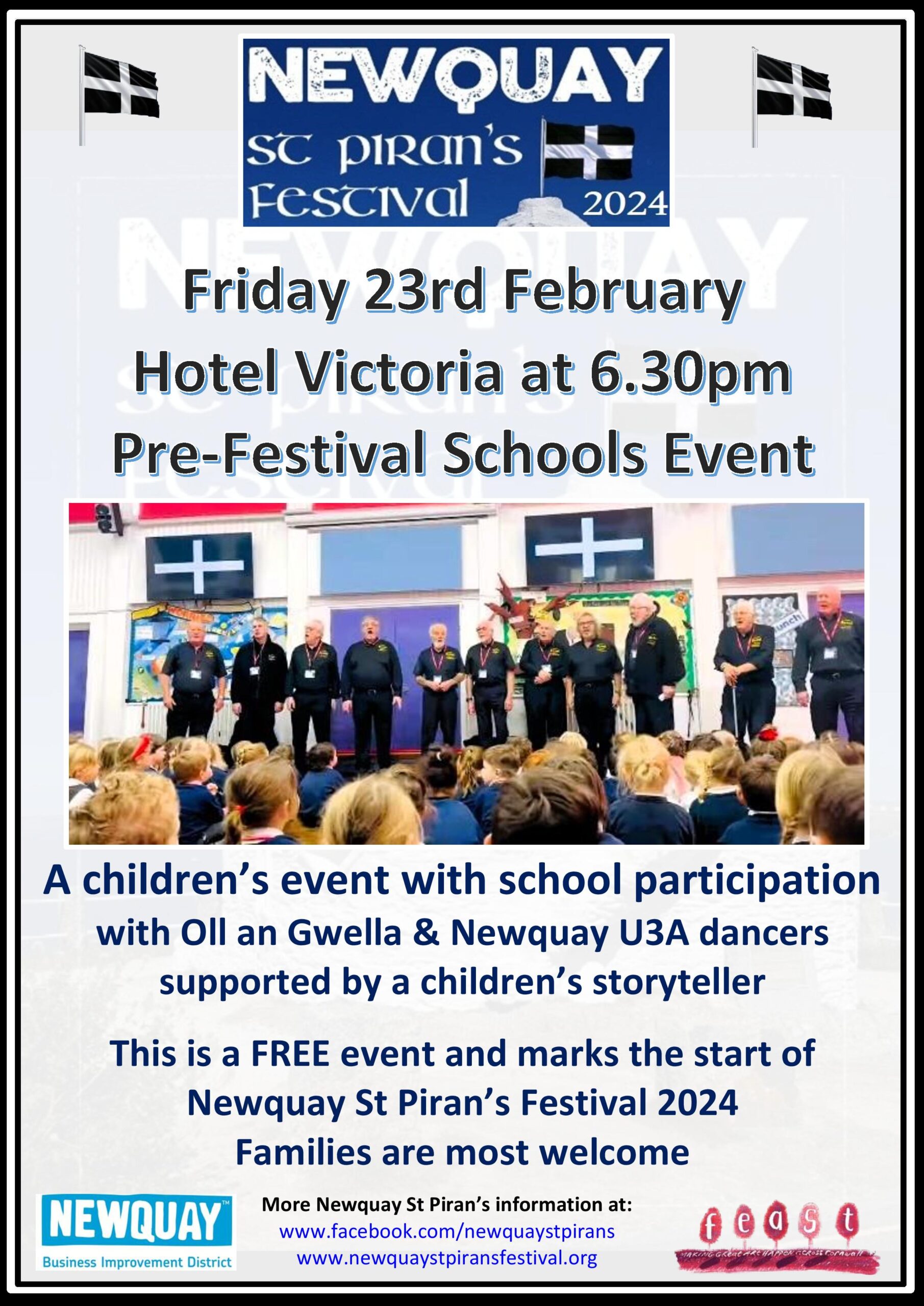 Newquay St Piran's Children's Event Poster