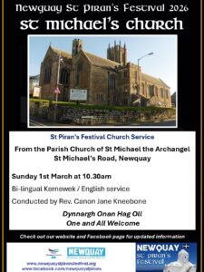Newquay St Pirans Bi-lingual Church Service.