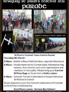 Newquay St Piran's Parade 2026